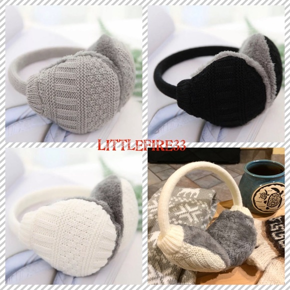 ✨CABLE KNIT + FAUX FUR EAR MUFFS✨ - Picture 6 of 6